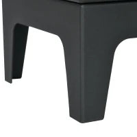 Camino a Bioetanolo in Acciaio Inox con Bruciatore da 1.2L per 3 Ore di Durata, 36x26x54cm, Nero