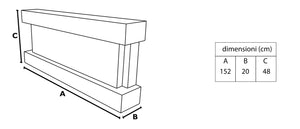 Tempo Style - Camino elettrico a parete e da incasso ALARO ULTRA+ | Stufa ventilata da 750W/1500W a basso consumo, (Bianco, 152cm)