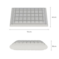 Cuscino in memory foam per Recupero Muscolare - Precisione Laser in Grafite - Lunar - 72x42x16cm