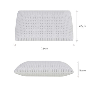 Cuscino in memory foam Anti-Reflusso - Morbido e Ergonomico - Demetra - 72x42x16cm