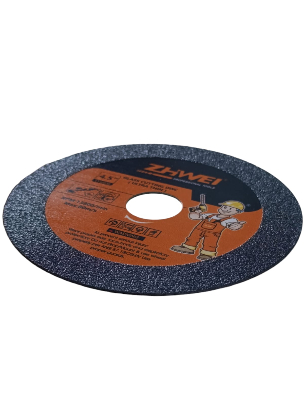 Disco Diamantato Da Taglio Vetro 115 mm Per Smerigliatrice Angolare Foro 22.2 mm art.07633