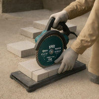 Disco Diamantato Turbo, 230mm x 22,23mm, Lama Circolare per Taglio a Secco, 6600 Giri/Min