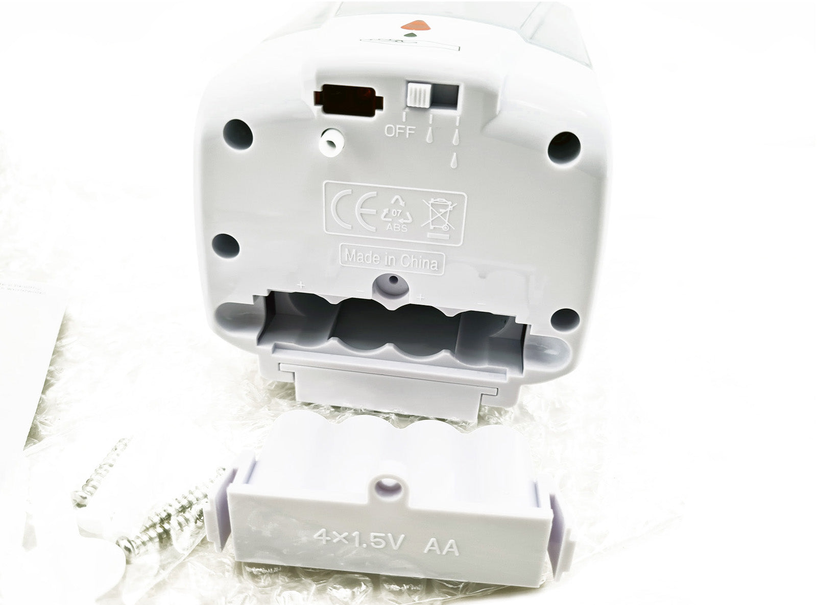 Dispenser Sapone Gel Disinfettante Automatico 700ml Regolabile a Batteria Touchless a parete casa ufficio ingresso Sanificazione mani Automatico a Batteria