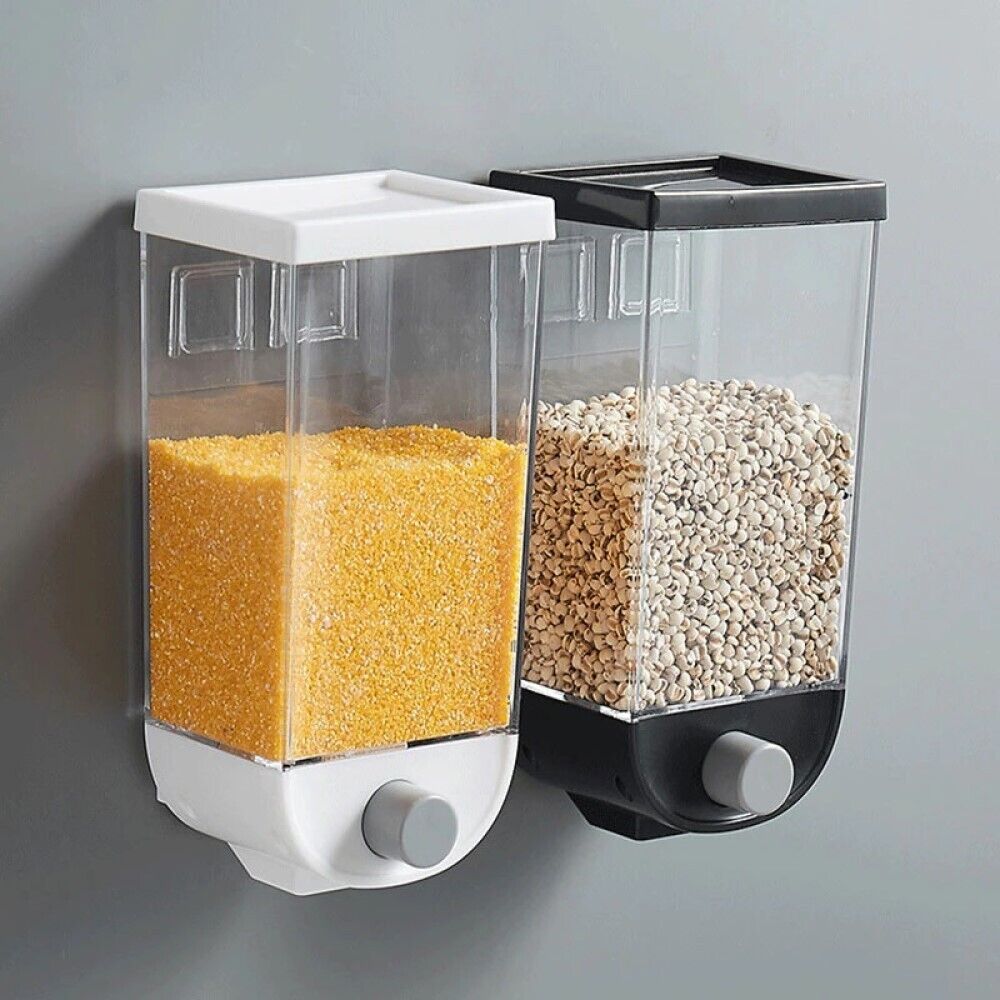 Dispenser da muro per cereali pasta legumi contenitore dosatore 1,5 KG plastica