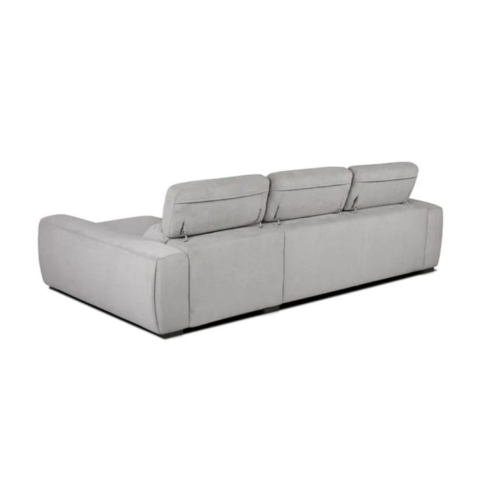 Divano Duke grigio G1312 penisola reversibile e funzione letto