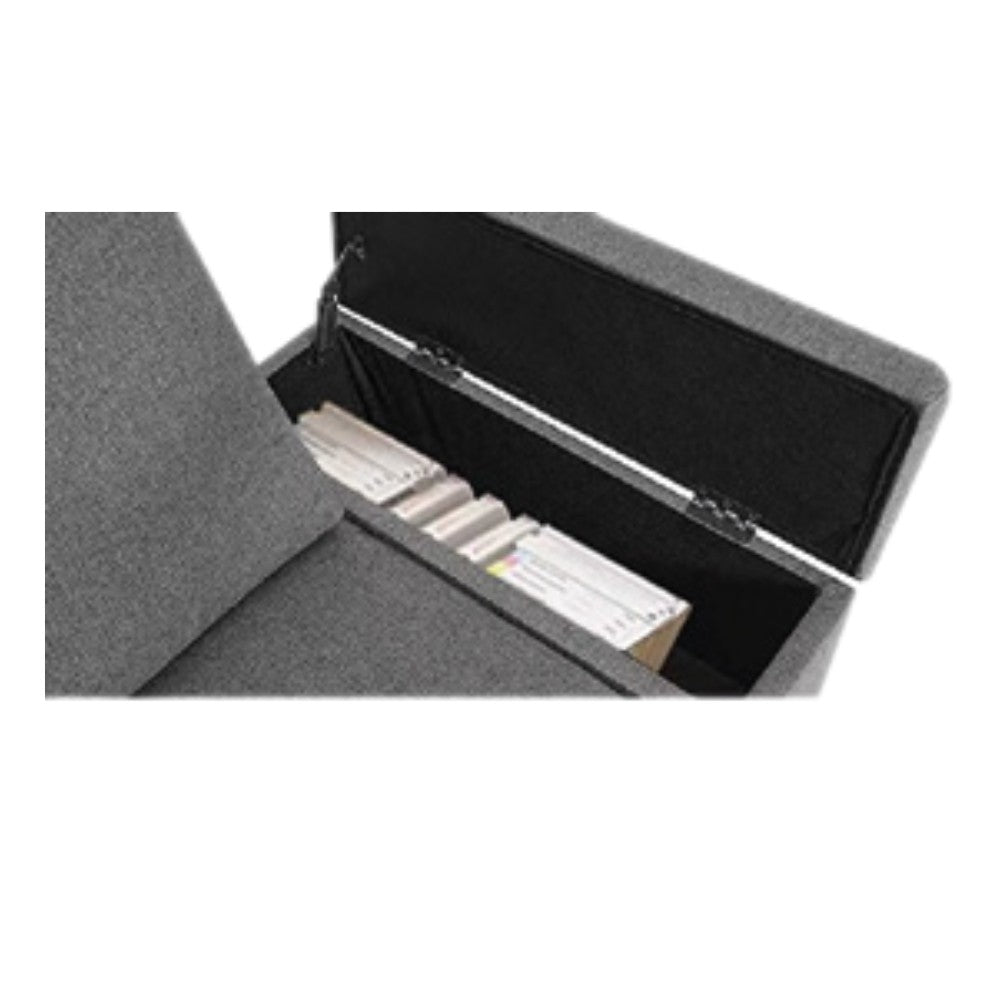 Divano angolare destro Dina con bracciolo apribile contenitore colore beige