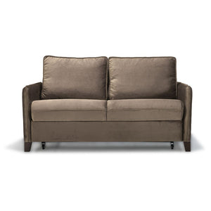 Divano letto 2 posti Alcona con contenitore in tessuto colore cappuccino 67-056