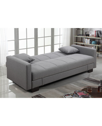 Divano letto 3 posti, reclinabile, contenitore grigio 198cm Sicorage Kinner