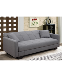 Divano letto 3 posti, reclinabile, contenitore grigio 198cm Sicorage Kinner
