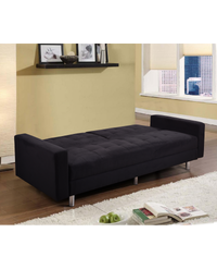 Divano letto 3 posti, reclinabile, contenitore nero 197 cm Sicorage Kayer