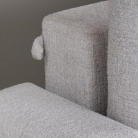 Divano letto Derry 3 posti in tessuto grigio chiaro 07-900