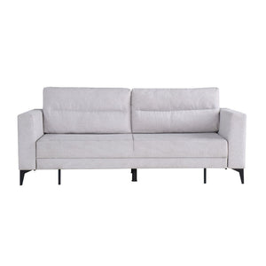 Divano letto Derry 3 posti in tessuto grigio chiaro 07-900