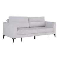 Divano letto Derry 3 posti in tessuto grigio chiaro 07-900