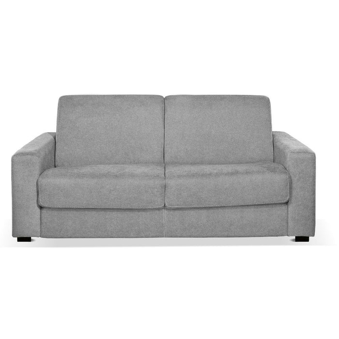 Divano letto Kriog 3 posti con bracciolo squadrato colore cenere scuro