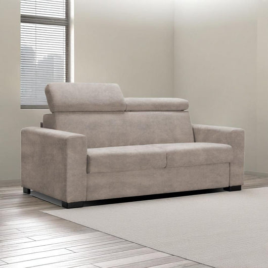 Divano letto Pisa 3 posti in nabuk Munich 39 tortora