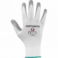 Guanti in poliestere con palmo in nitrile per lavori leggeri