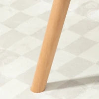 Poltroncina da Camera in Velluto Trapuntato e Gambe in Legno, 66x76x98cm, Multicolore