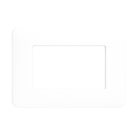 Biesse placca modulare bianca per bticino matix *** numero posti 3 moduli, confezione 1