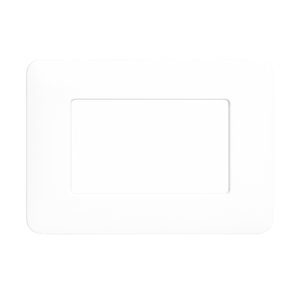 Biesse placca modulare bianca per bticino matix *** numero posti 3 moduli, confezione 1