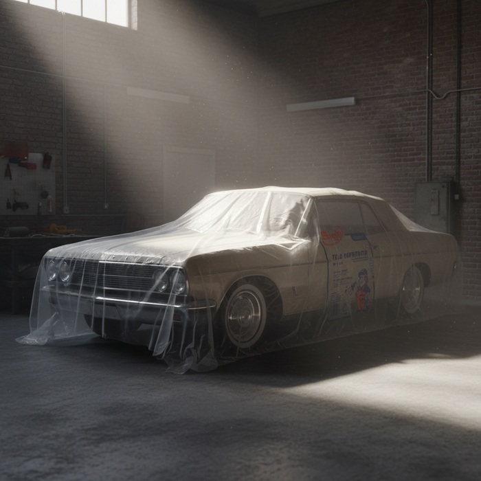 Telo copritutto trasparente multiuso 4x4 metri