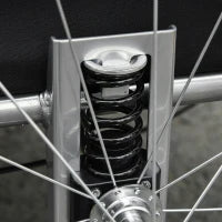 Carrellino Rimorchio per Cani da Bicicletta, Bianco e Nero