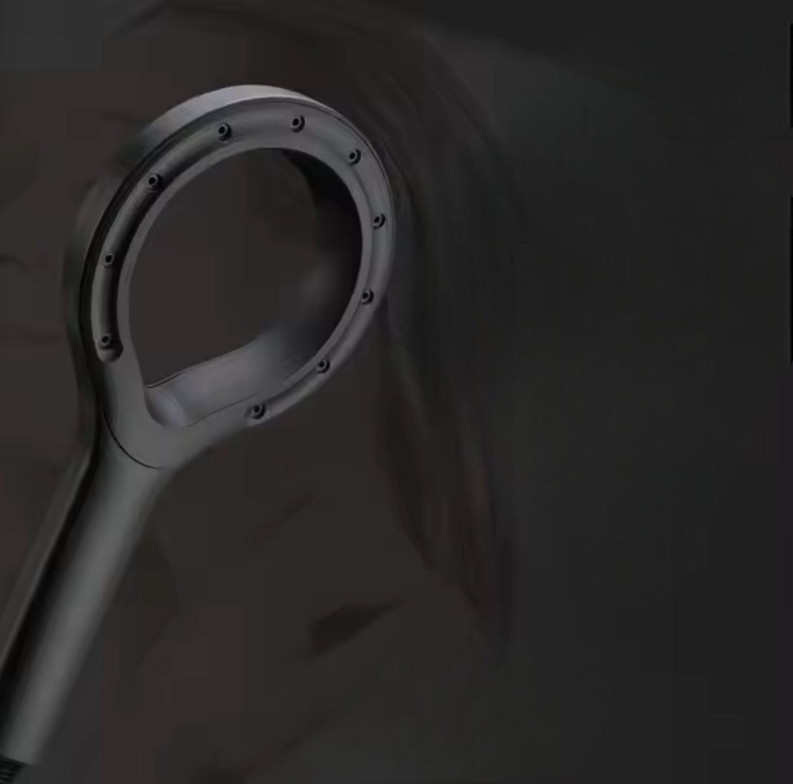 Doccetta Ricambio Multigetto Aerato Per Doccia Soffione Doccia 1/2 NERO Art87515