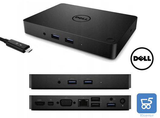 Docking Station Dell K17A USB-C Monitor 4K Gigabit Espandi le possibilità del tuo notebook con la docking station più potente Collegamento UNIVERSALE WD15 Thunderbolt