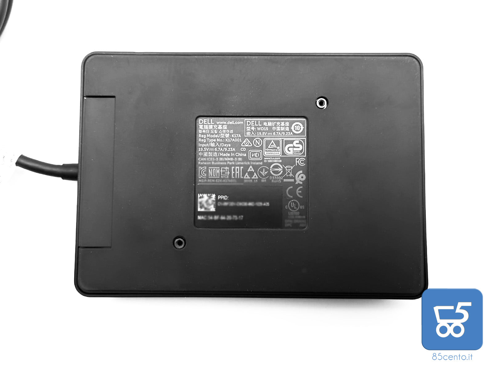 Docking Station Dell K17A USB-C Monitor 4K Gigabit Espandi le possibilità del tuo notebook con la docking station più potente Collegamento UNIVERSALE WD15 Thunderbolt