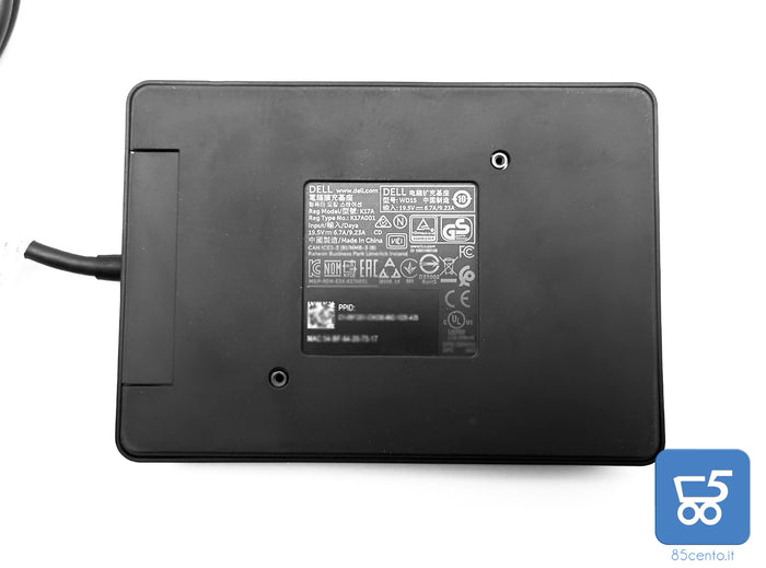 Docking Station Dell K17A USB-C Monitor 4K Gigabit Espandi le possibilità del tuo notebook con la docking station più potente Collegamento UNIVERSALE WD15 Thunderbolt