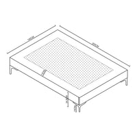 Letto Francese Lilla 140x200 cm con Fodera Protettiva - Verde [en.casa]