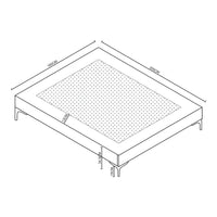 Letto Matrimoniale Lilla 160x200 cm con Fodera Protettiva - Grigio Scuro [en.casa]