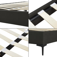 Letto Matrimoniale Lilla 160x200 cm con Fodera Protettiva - Blu [en.casa]