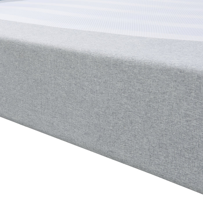 Letto Francese Lilla 140x200 cm con Fodera Protettiva - Grigio Chiaro [en.casa]