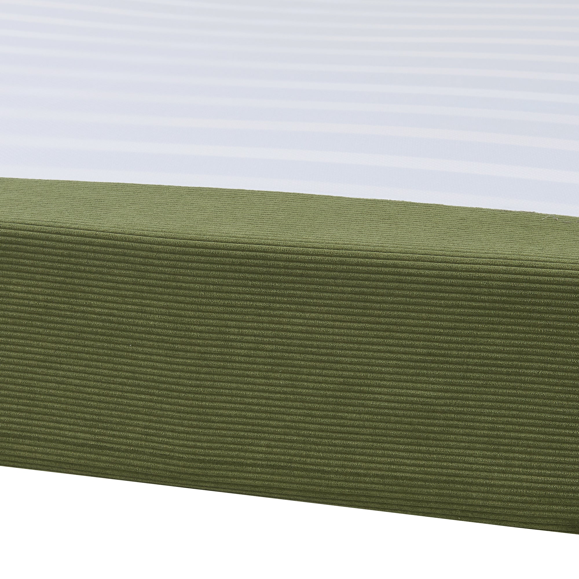 Letto Francese Lilla 140x200 cm con Fodera Protettiva - Verde [en.casa]