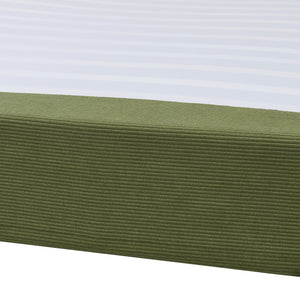 Letto Francese Lilla 140x200 cm con Fodera Protettiva - Verde [en.casa]