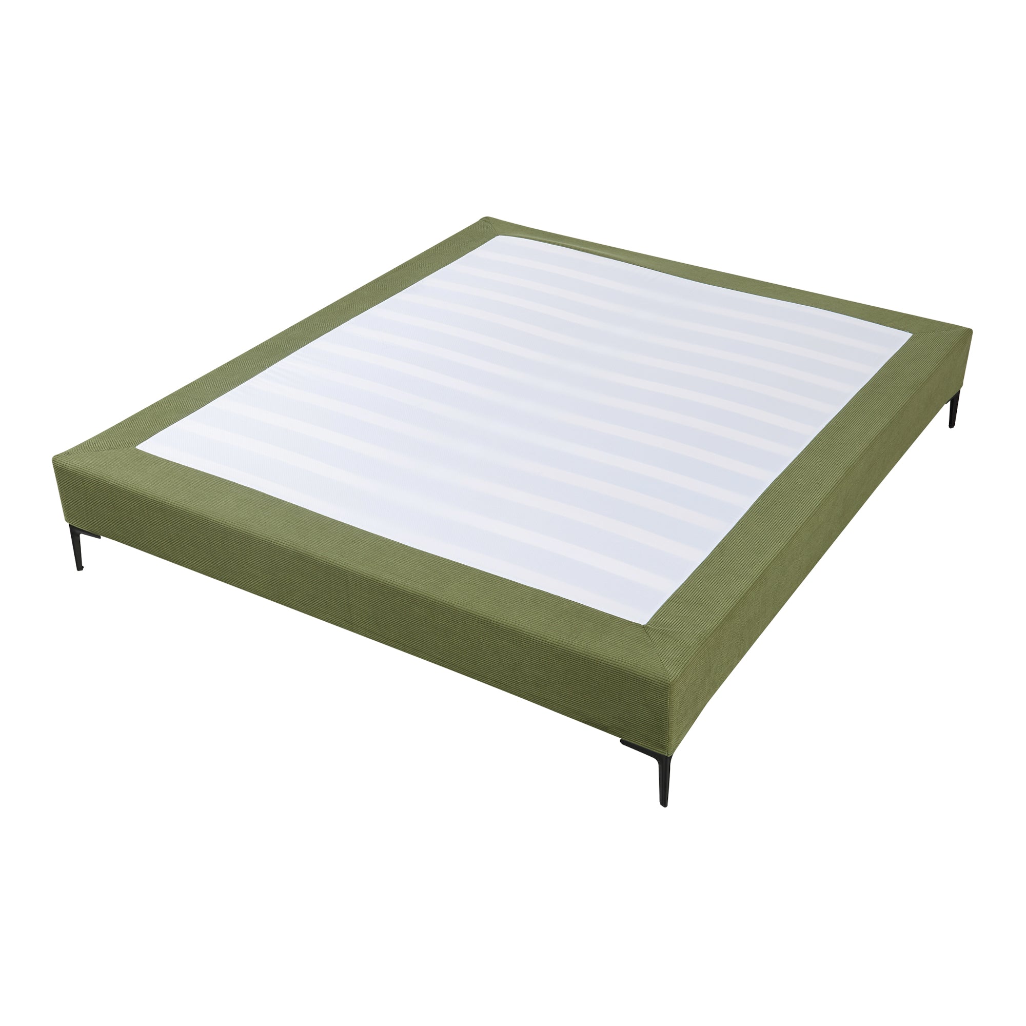 Letto Francese Lilla 140x200 cm con Fodera Protettiva - Verde [en.casa]