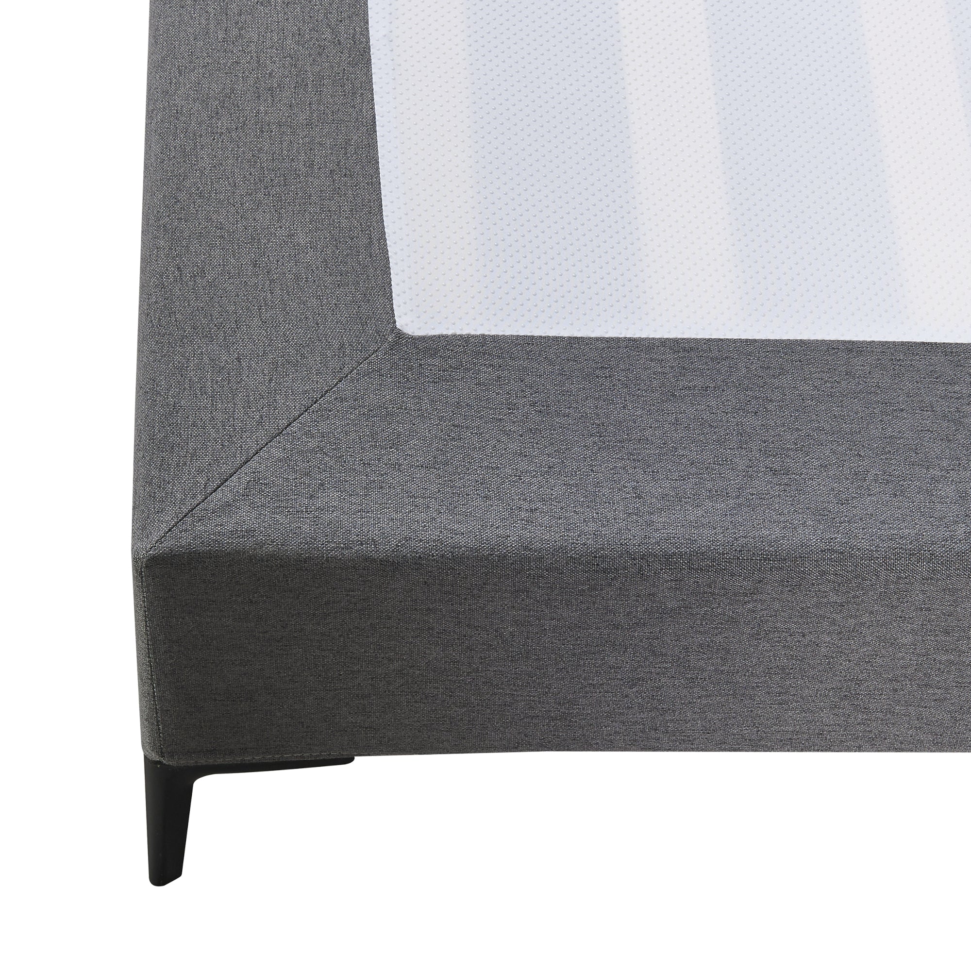 Letto Matrimoniale Lilla 160x200 cm con Fodera Protettiva - Grigio Scuro [en.casa]