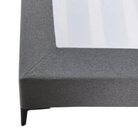 Letto Matrimoniale Lilla 160x200 cm con Fodera Protettiva - Grigio Scuro [en.casa]