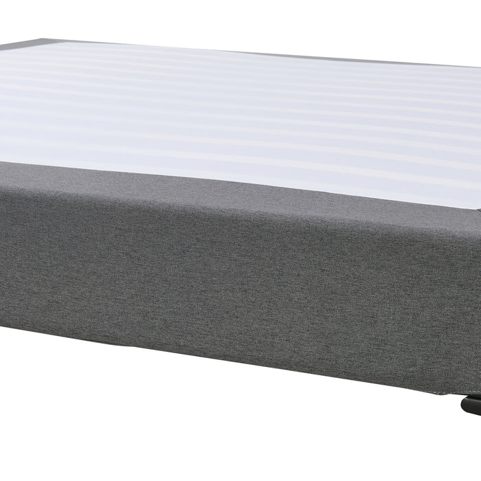 Letto Matrimoniale Lilla 160x200 cm con Fodera Protettiva - Grigio Scuro [en.casa]