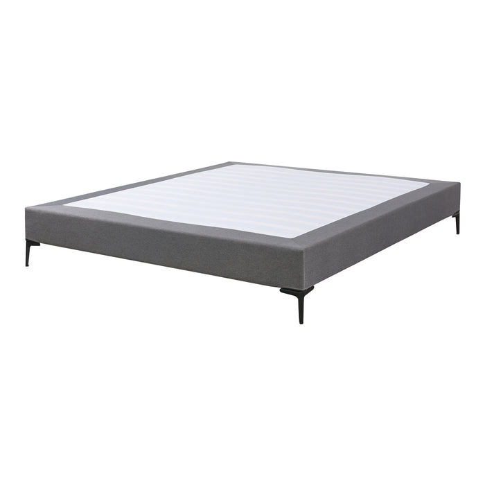 Letto Matrimoniale Lilla 160x200 cm con Fodera Protettiva - Grigio Scuro [en.casa]