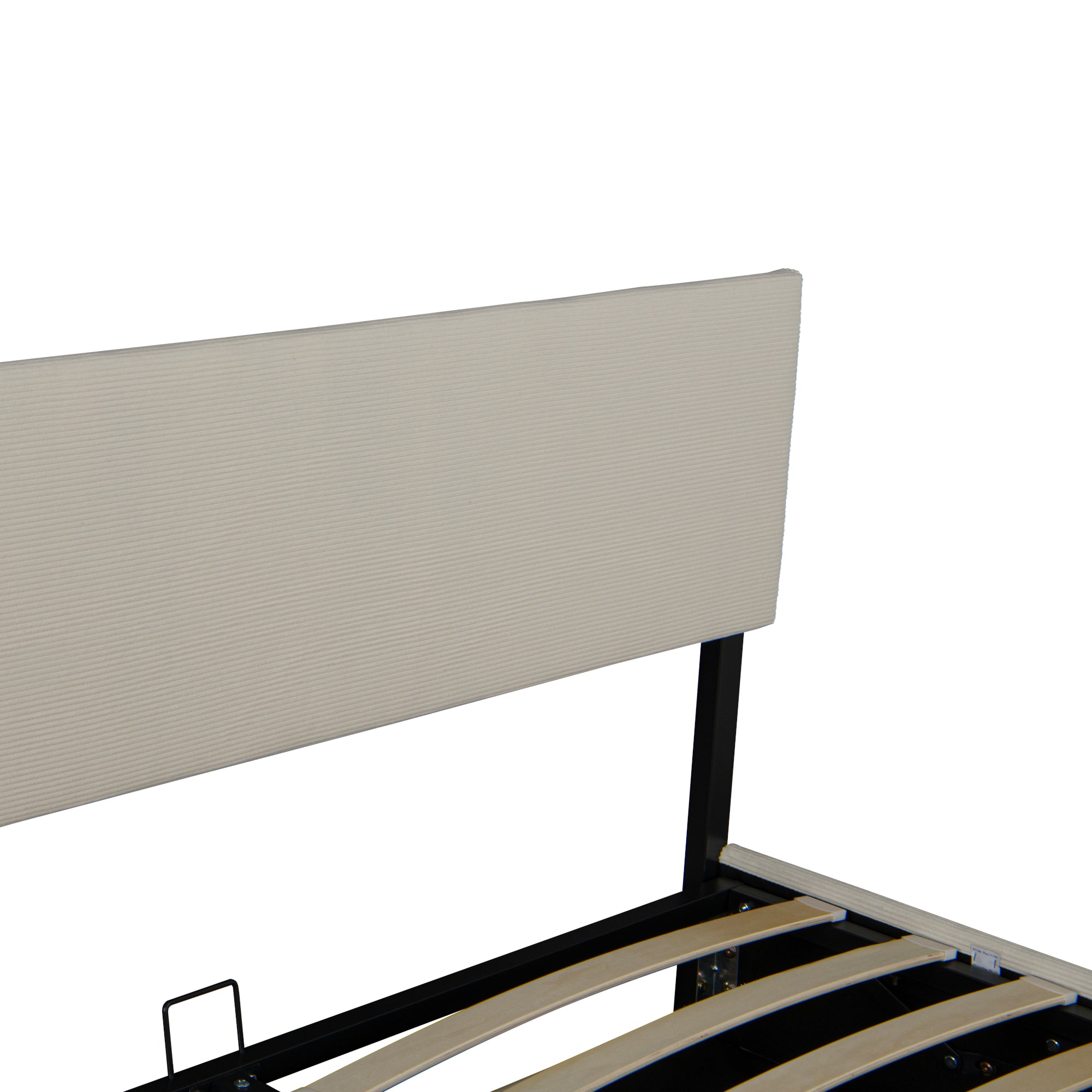 Letto Contenitore Juva con Apertura a Ribalta Letto Matrimoniale 180x200 cm Velluto a Coste Beige Corium