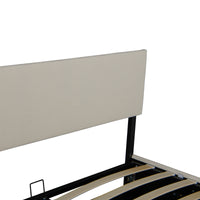 Letto Contenitore Juva Apertura a Ribalta Letto Matrimoniale con Materasso 180x200 cm Velluto a Coste Beige Corium