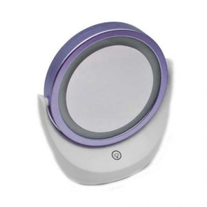 Doppio Specchio a led per trucco da tavolo girevole ingrandimento 5X WL8001