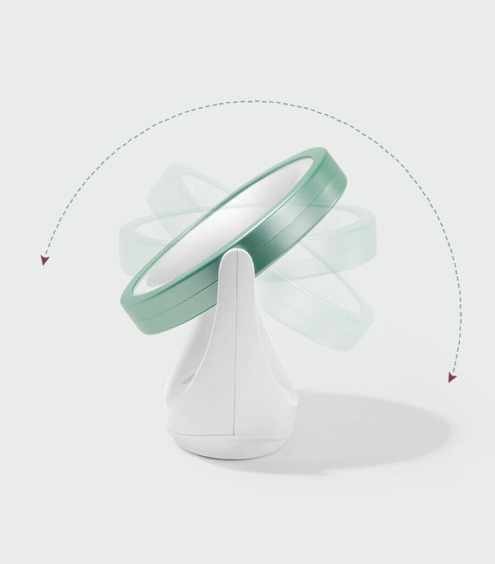 Doppio Specchio a led per trucco da tavolo girevole ingrandimento 5X WL8001