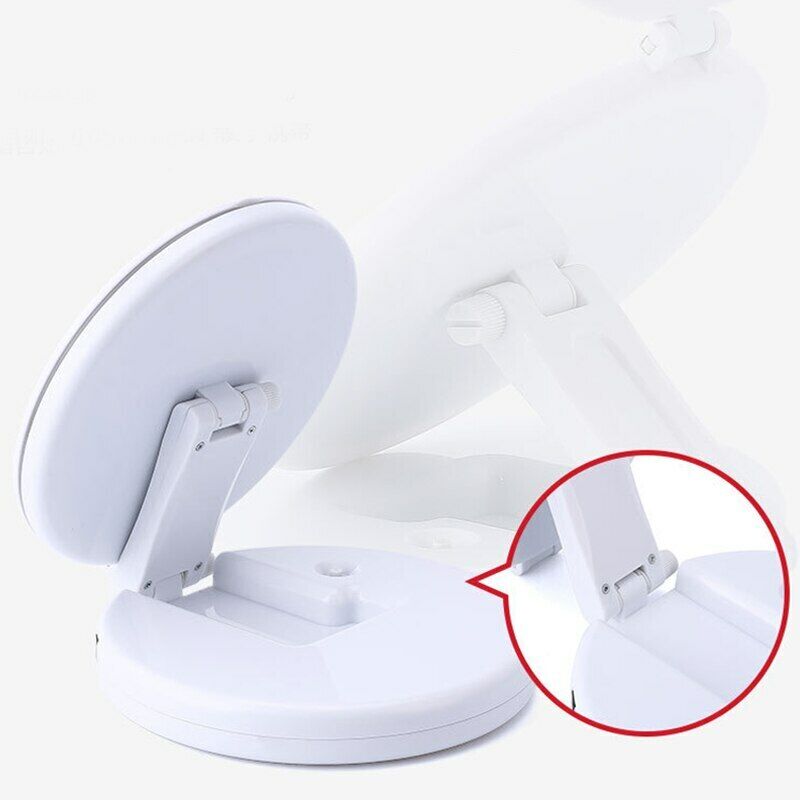 Doppio specchio pieghevole a LED Make up Specchio ingrandimento 5X makeup trucco