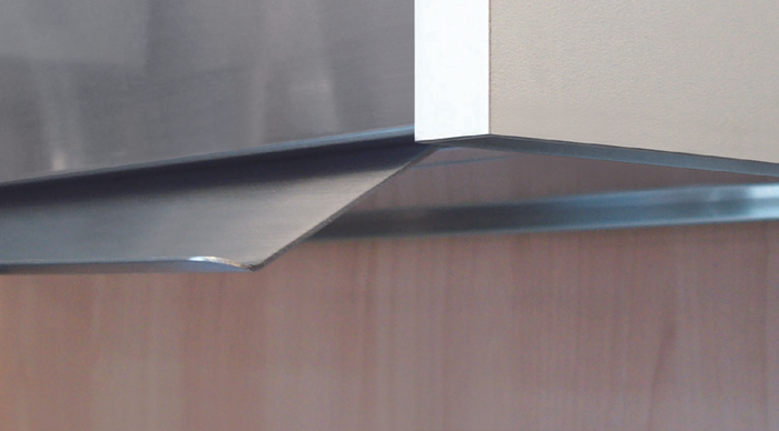 CAPPA PROFILE INCASSO cm 86 - Inox -700 m3/h DRY DROP