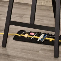 Cavalletto Pittura, 135 cm Cavalletto Treppiede per Dipingere su Tela, Cavalletto in Legno di Pino Regolabile, Portatile e Pieghevole con Pennello per Studio, Artisti e Pittori, Nero