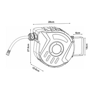 Avvolgitubo Automatico Nassau ad Aria Compressa con Tubo da 10+1 m pro.tec