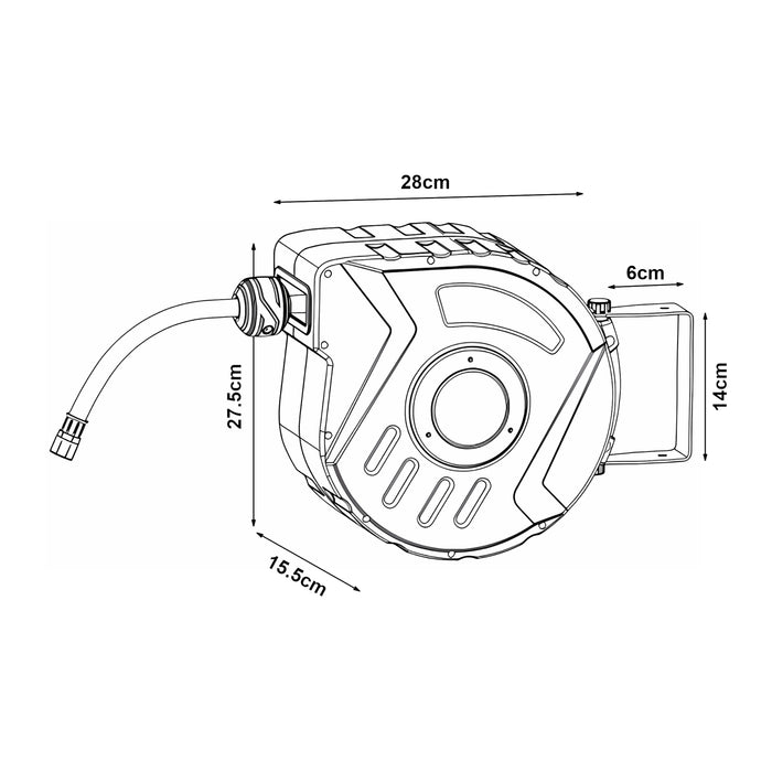 Avvolgitubo Automatico Nassau ad Aria Compressa con Tubo da 10+1 m pro.tec
