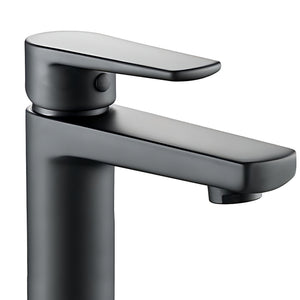 Miscelatore rubinetto africa per lavabo con bocca alta ottone nero opaco bagno *** confezione 1